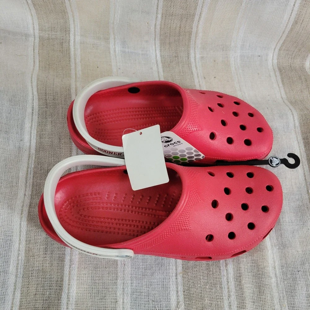 NEW Crocs Ohio State Clogs Shoes‎ Red White Size XXL Men's 12-13